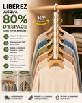 Cintre Gain de Place 360° – Organisez & Libérez Jusqu’à 80% d’Espace Pack de 5 à 179 dhs