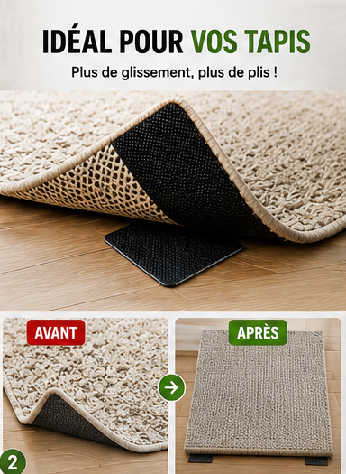 Fix’Tout™ – Pads Adhésifs Antidérapants & Réutilisables PACK de 20 à 199 dhs
