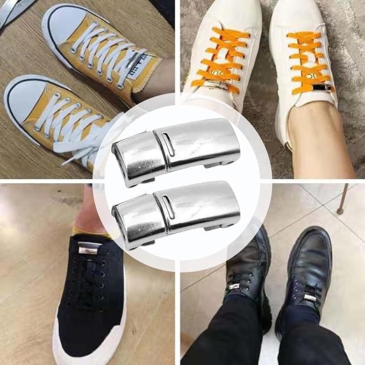 Lacets Élastiques Sans Nœud + Boucle Métal — Chaussures en 2 Secondes