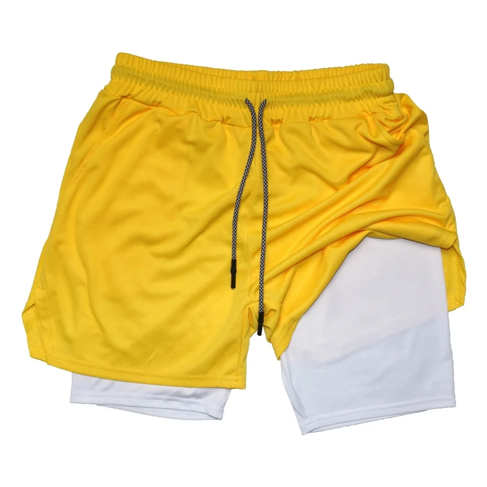 Short Sport 2-en-1 avec Compression Intégrée