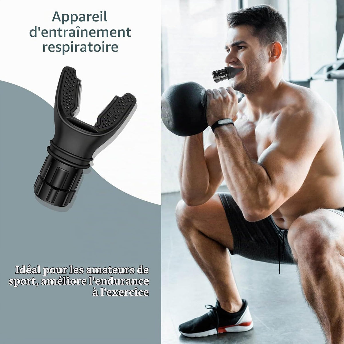 Entraîneur Respiratoire – Résistance Réglable 189 dhs