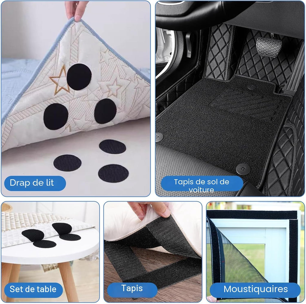 14 bandes de fixation scratch autocollantes double face 164 dhs
