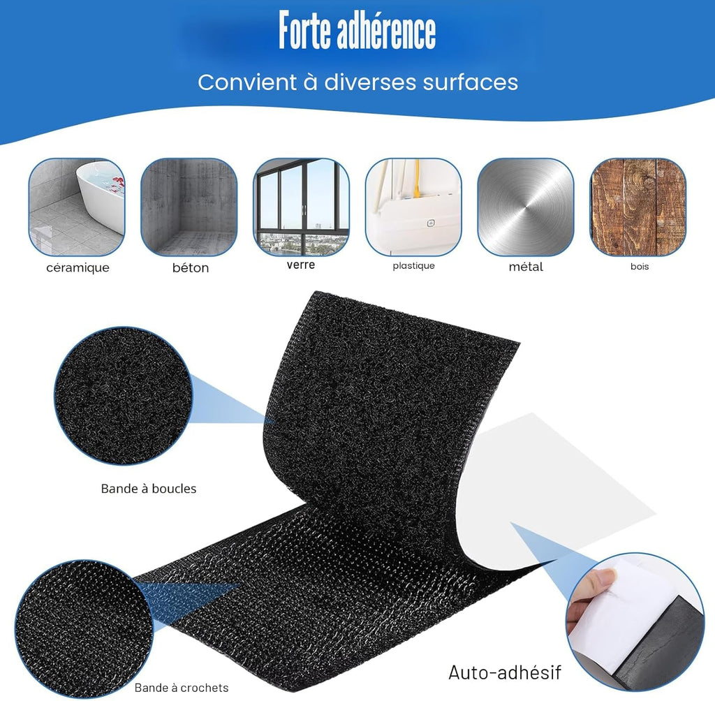 14 bandes de fixation scratch autocollantes double face 164 dhs