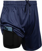 Short Sport 2-en-1 avec Compression Intégrée