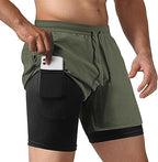Short Sport 2-en-1 avec Compression Intégrée